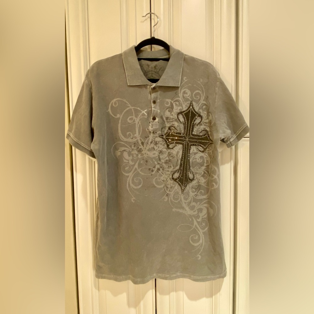 Vegas Royalty Embellished Polo Shirt